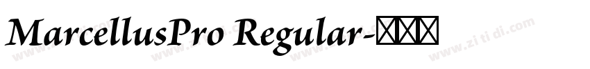 MarcellusPro Regular字体转换